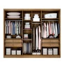Guarda Roupa 6 Portas 4 Gavetas  GLOW GLASS - Novo Horizonte 