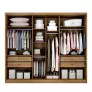 Guarda Roupa 6 Portas 4 Gavetas  VITRINE GLASS - Novo Horizonte 