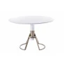 Mesa de Jantar Redonda com Vidro - Curve - Sheldon Móveis