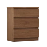 Mesa de Cabeceira com 3 Gavetas - Bari Gold - Cumaru 