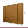 Guarda Roupa Casal 6 Portas 9 Gavetas 100% MDF - Urbano - Josandro Móveis