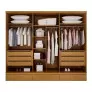 Guarda Roupa Casal 6 Portas 9 Gavetas 100% MDF - Urbano - Josandro Móveis
