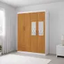 Guarda Roupa 4 Portas 2 Espelhos centrais Allure -Grand Line