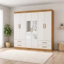 Guarda Roupa 6 Portas 4 Gav 2 Espelhos Allure -Grand Line