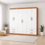  Guarda Roupa 6 Portas 4 Gavetas Allure -Grand Line