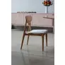 Cadeiras para mesa de jantar moderna - Begônia Madeira - Tendence Móveis