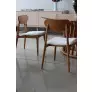 Cadeiras para mesa de jantar moderna - Begônia Madeira - Tendence Móveis