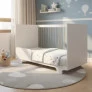 Berço que vira cama com Colchão - Flocos - MobiBaby