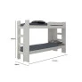 beliche com cama auxiliar star moveis