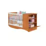 Berço com que vira Cama com  Prateleira Celinne- MobiBaby