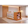 Berço com que vira Cama com  Prateleira Celinne- MobiBaby