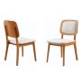 Cadeiras com Encosto Estofado Curvado - Bayonne - Gold Salas