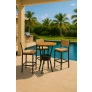 Mesa Bistrô Redonda com Cooler 3 Banquetas Náutic - Solara