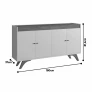 Buffet para Sala de Jantar 4 Portas Moderno - Sevilha - Mavau Móveis