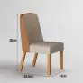 Conjunto jantar 6 cadeiras maciça 2x1 Iza  - Arbo Design