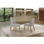 Cadeiras para Mesa de Jantar Estofada - Dallas - LJ Móveis