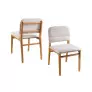 Kit 2 Cadeiras Moderna em Madeira Maciça - Carol - Requinte Salas