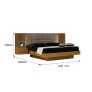 Cama Casal com Painel Estofado - Braga - Leifer Móveis