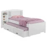 Cama Solteiro com Cama Auxiliar - Milênio Plus-Branco ENVIO IMEDIATO