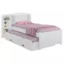 Cama Solteiro com Cama Auxiliar - Milênio Plus-Branco ENVIO IMEDIATO