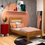 Cama solteiro 100% MDF - Safira - Tcil móveis
