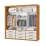 Guarda Roupa Espelho 3 Portas 9 Gavetas Imperium -Grand Line