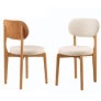 Cadeiras com Encosto Curvado com Estofado - Chelsea - Gold Salas	