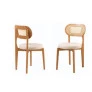 Cadeiras com Encosto Curvado em Telinha - Chelsea - Gold Salas	