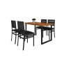 Conjunto para Área Gourmet 4 Cadeiras 1,20x0,75m - Berlim - Paonanda Decor