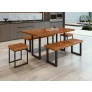 Conjunto para Área Gourmet 8 Lugares 2,0x0,90m - Capri - Paonanda Decor