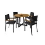 Conjunto para Área Gourmet 4 Cadeiras 1,20m - Coliseu - Paonanda Decor