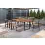 Conjunto de mesa para área externa 6 cadeiras 1,60x0,90m