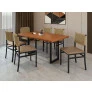 Conjunto para Área Gourmet Ripada 6 Cadeiras 1,60x0,90m - Itália - Paonanda Decor