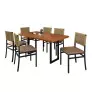 Conjunto para Área Gourmet Ripada 6 Cadeiras 1,60x0,90m - Itália - Paonanda Decor