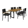 Conjunto para Área Gourmet Laminado 6 Cadeiras 1,60x0,90m - Itália - Paonanda Decor
