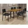 Conjunto para Área Gourmet Laminado 6 Cadeiras 1,60x0,90m - Itália - Paonanda Decor