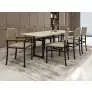 Conjunto para Área Gourmet com Vidro 6 Cadeiras 2,0x0,90m - Itália - Paonanda Decor