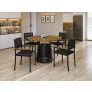 Conjunto para Área Gourmet Laminado 4 Cadeiras 1,20m - Roma - Paonanda Decor