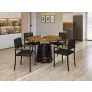 Conjunto para Área Gourmet Laminado 4 Cadeiras 1,20m - Roma - Paonanda Decor