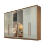 Guarda Roupa Casal Com Espelho 6 Portas 8 Gavetas - Robust Plus