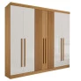 Guarda Roupa Casal 6 Portas 6 Gavetas - Da Vinci Plus Ripado - Móveis D'Doro