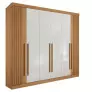 Guarda Roupa Casal 6 Portas 6 Gavetas - Da Vinci Plus Ripado - Móveis D'Doro