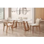 Sala de Jantar com Vidro 6 Cadeiras 1,80x0,90m - Dallas - Star Móveis