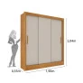Guarda Roupa Casal 3 Portas 4 Gavetas - Valencia - Líder Móveis