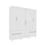 Guarda Roupa Casal 6 Portas 4 Gavetas - Oregon - Tcil Móveis
