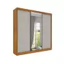 Guarda Roupa Casal com Espelho 3 Portas 4 Gavetas - Dacar