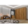Guarda Roupa Casal 6 Portas 8 Gavetas - Santoro Ripado - Móveis Novo Horizonte