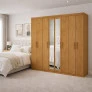 Guarda Roupa 8 portas  Espelho Gran Prime-Grand Line