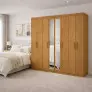 Guarda Roupa 8 portas  Espelho Gran Prime-Grand Line
