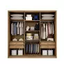 Guarda Roupa Casal 3 Portas 4 Gavetas - Arezzo Plus